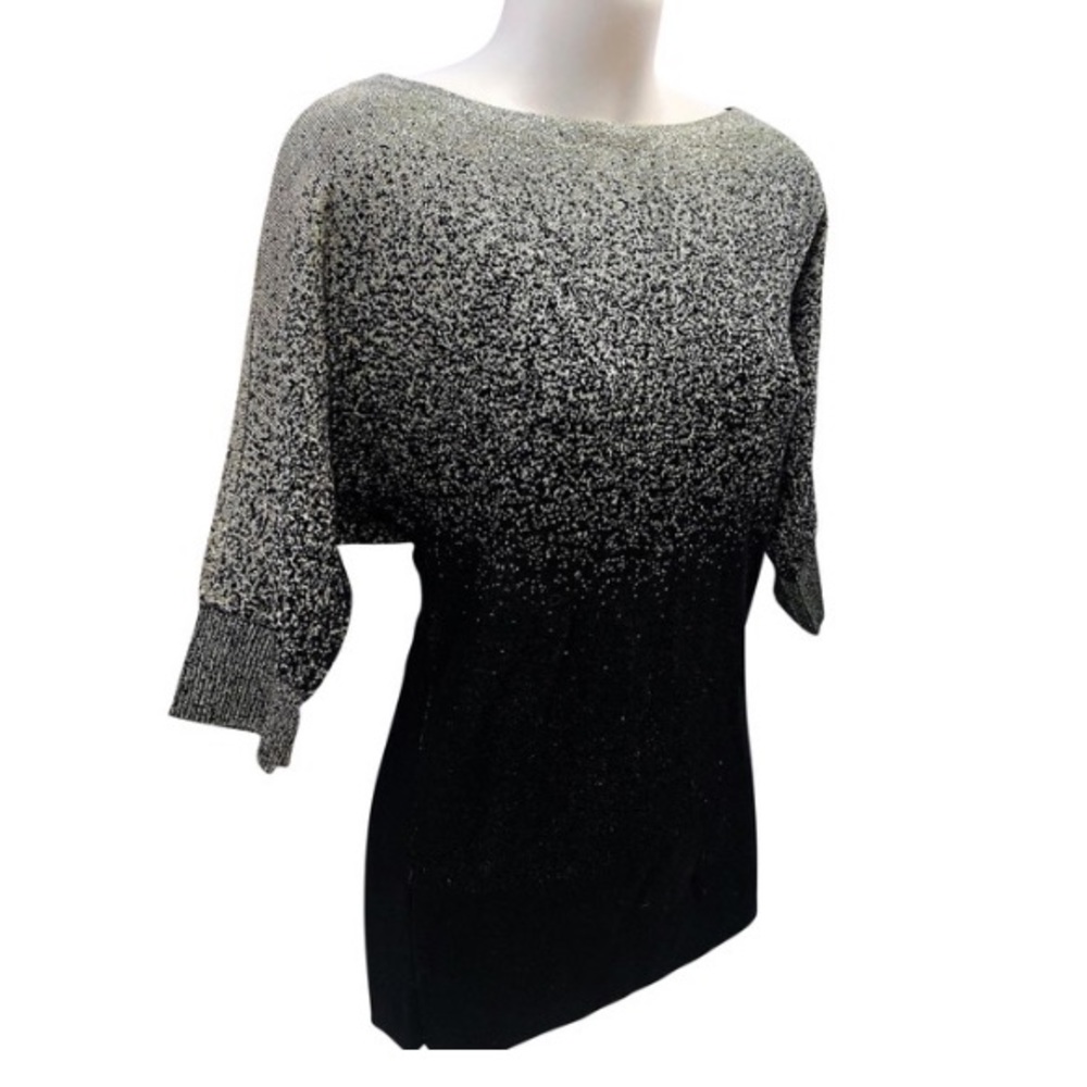 White House Black Market Metallic Fade Top XS